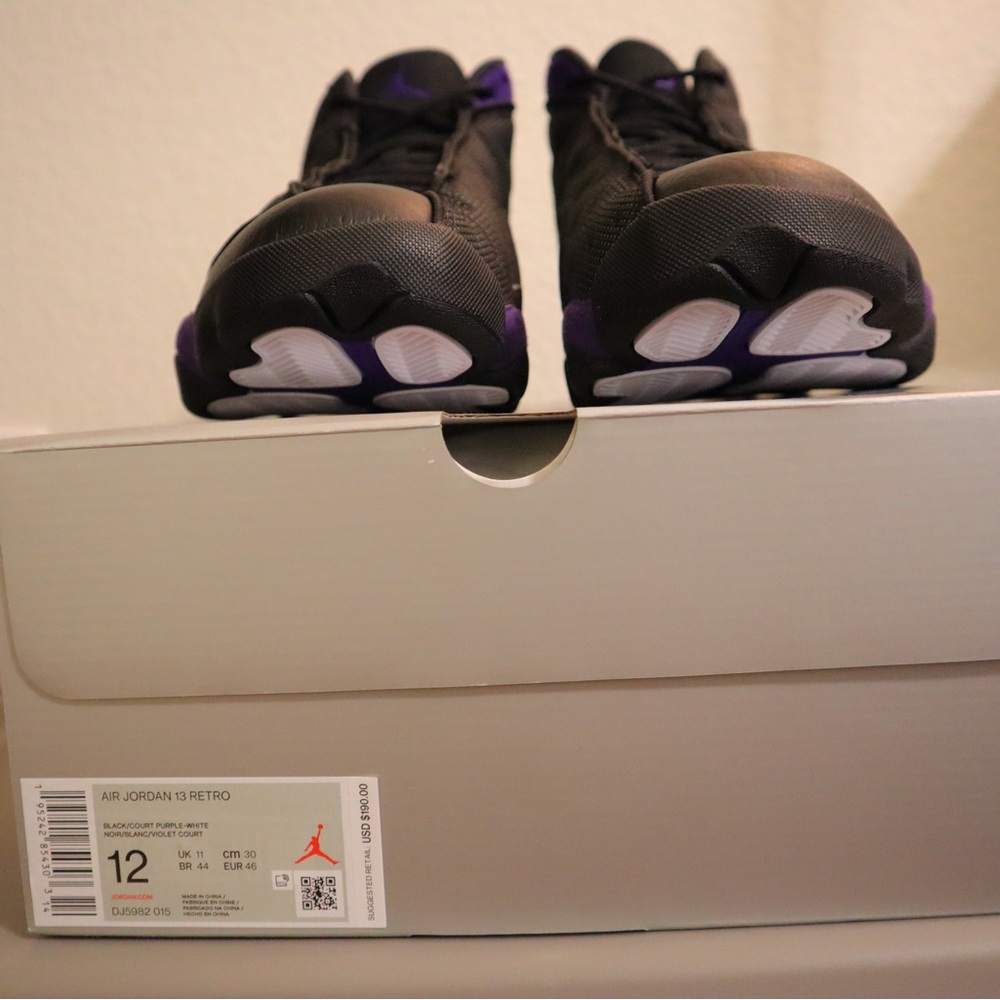 💥DEAD STOCK💥 Air Jordan 13 Court Purples Men’s Size 12 - Picture 7 of 8